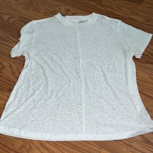 White see through lululemon tee